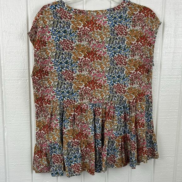 Jane + Delancey Women Sleeveless Top Blouse Boho Peasant Cottagecore Size Medium - Picture 4 of 6